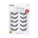 KISS So Wispy, False Eyelashes, 'Style #11', 12mm, Includes 5 Pairs Of Lashes, Easy to Apply, Reusable Lash Clusters