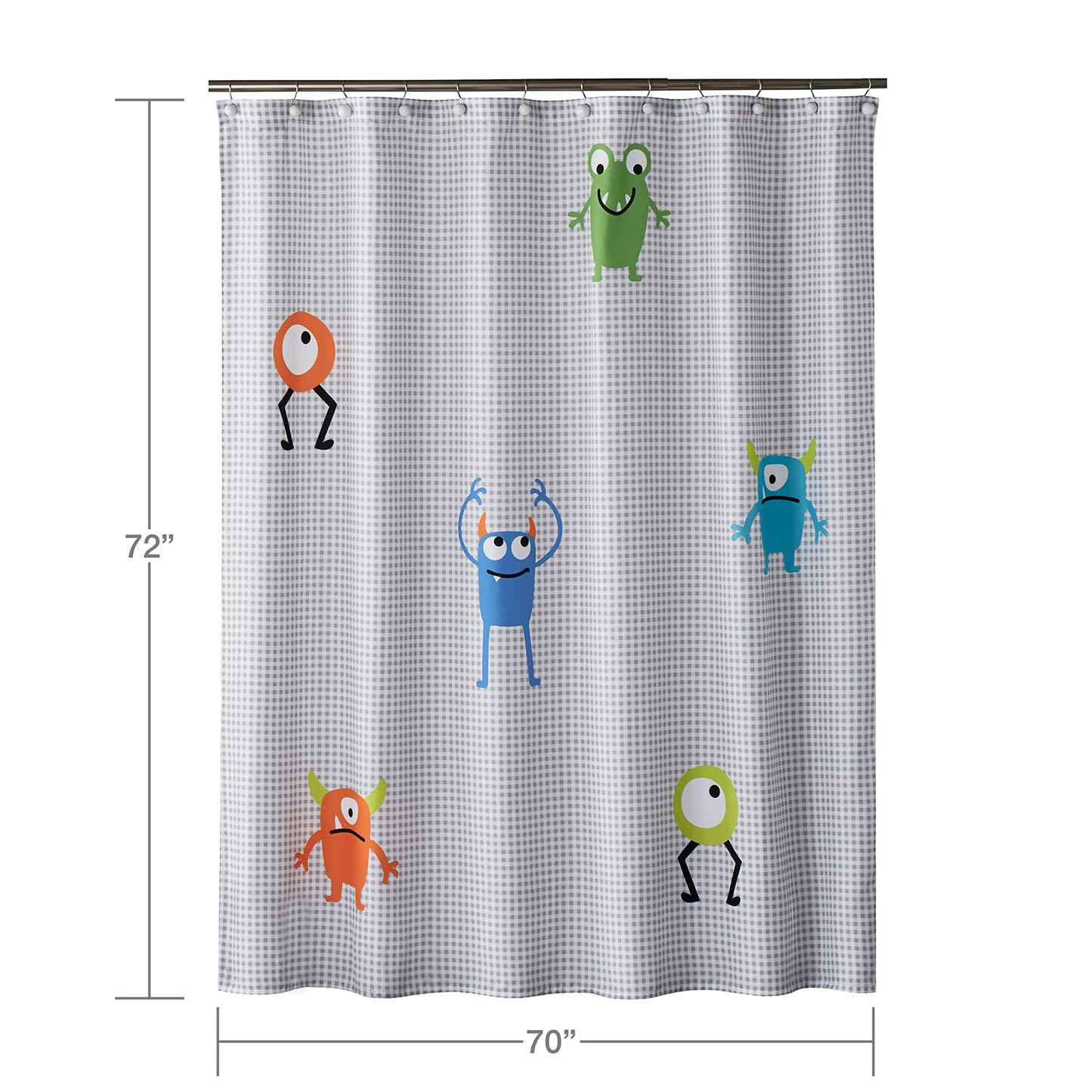 SKL Home Monsters Shower Curtain, Multicolored