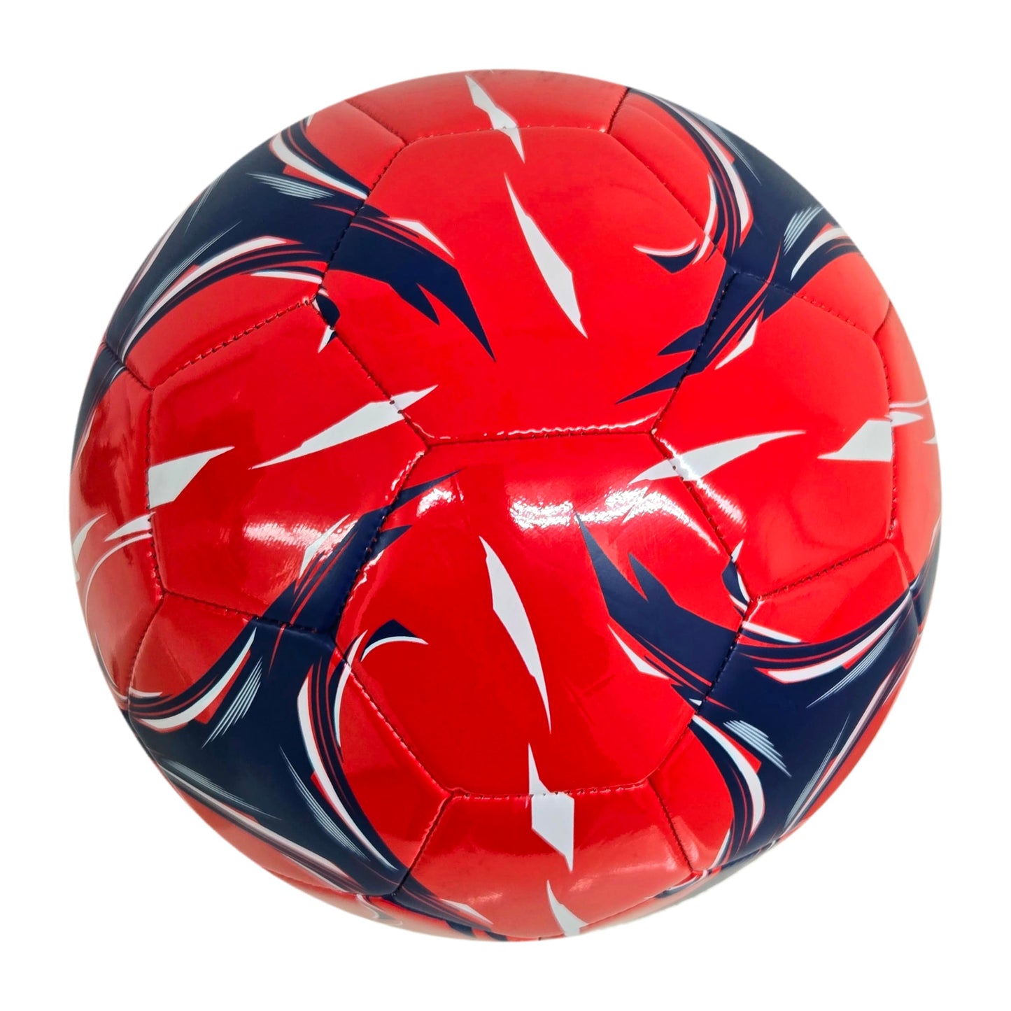 PLAYPRO Country Training Soccer Ball - Elite Edition - for All Ages - Size 2, 3, 4 and 5 (USA - RED, 5)