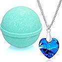 Tranquil Serenity Bath Bomb with Necklace Created with Crystal Extra Large 10 oz. Made in USA