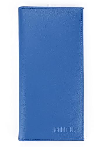 LYOOmaLL Leather Checkbook Cover for Personal Checkbook, Checkbook Cover For Women & Men, RFID Blocking Checkbook Holder Wallet for Duplicate Checks