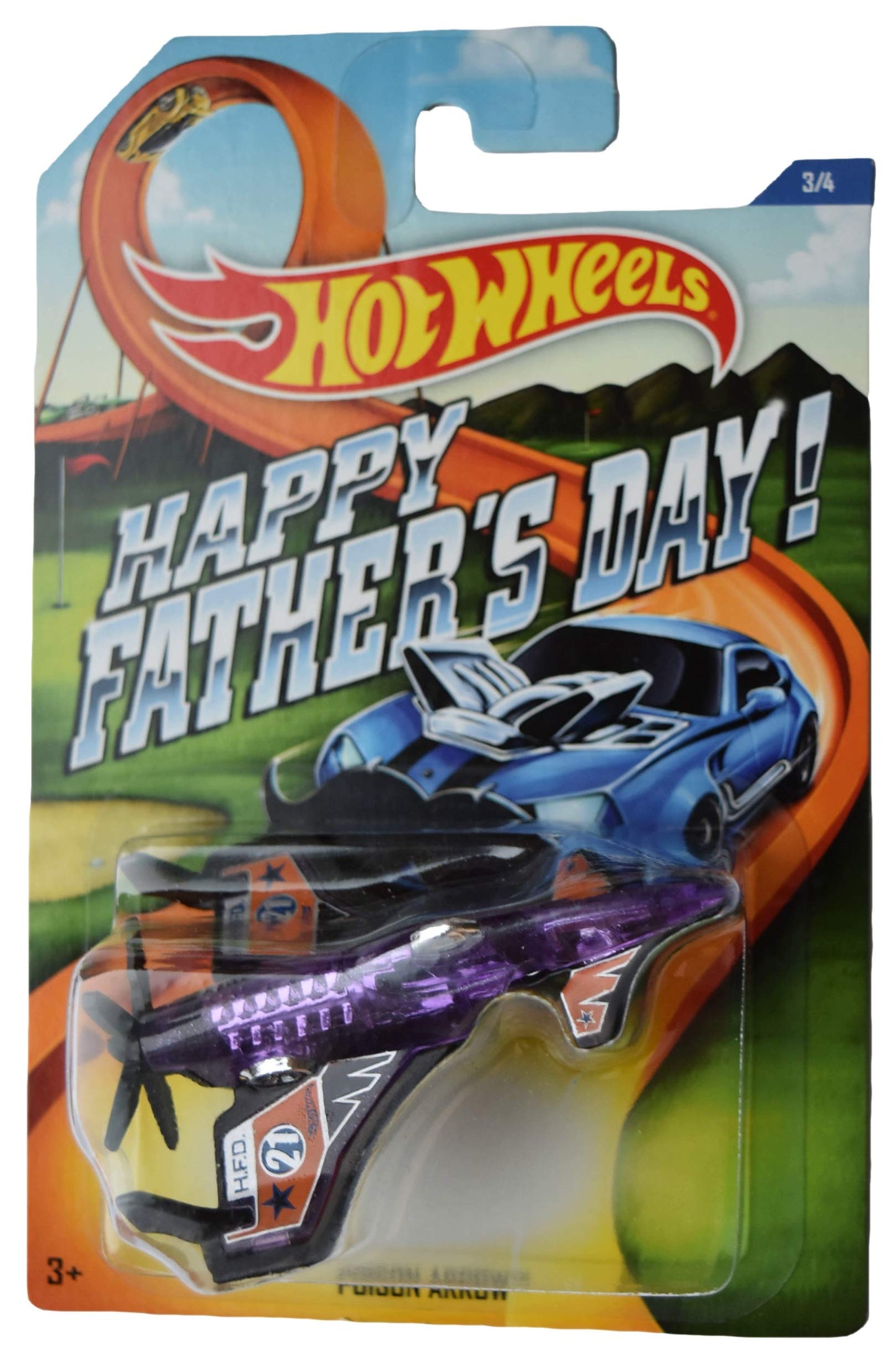 Hot Wheels Happy Father's Day Poison Arrow 3/4, Purple