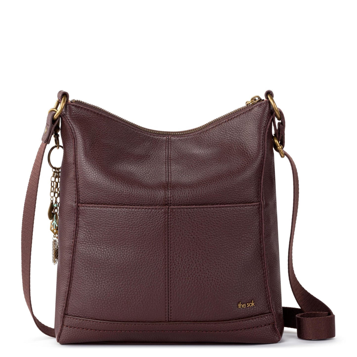 The Sak Lucia Leather Crossbody Purse - Premium Leather Women's Handbag for Everyday & Travel - Cross Body Bag With Zipper