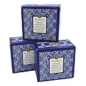 Greenwich Bay Trading Co., Paris Exfoliating Spa Soap, Set of 3 Square Bars, 6.35 Ounces Each