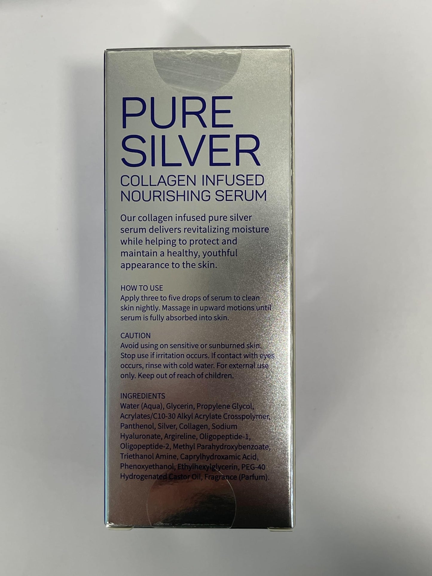 Spa Life Face Serum: Nourishing Gold & Silver Serums (Nourishing Silver & Collagen) 110 ml (3.7 Fl. Oz.) - Boosts Firmness, Hydration, and Radiance
