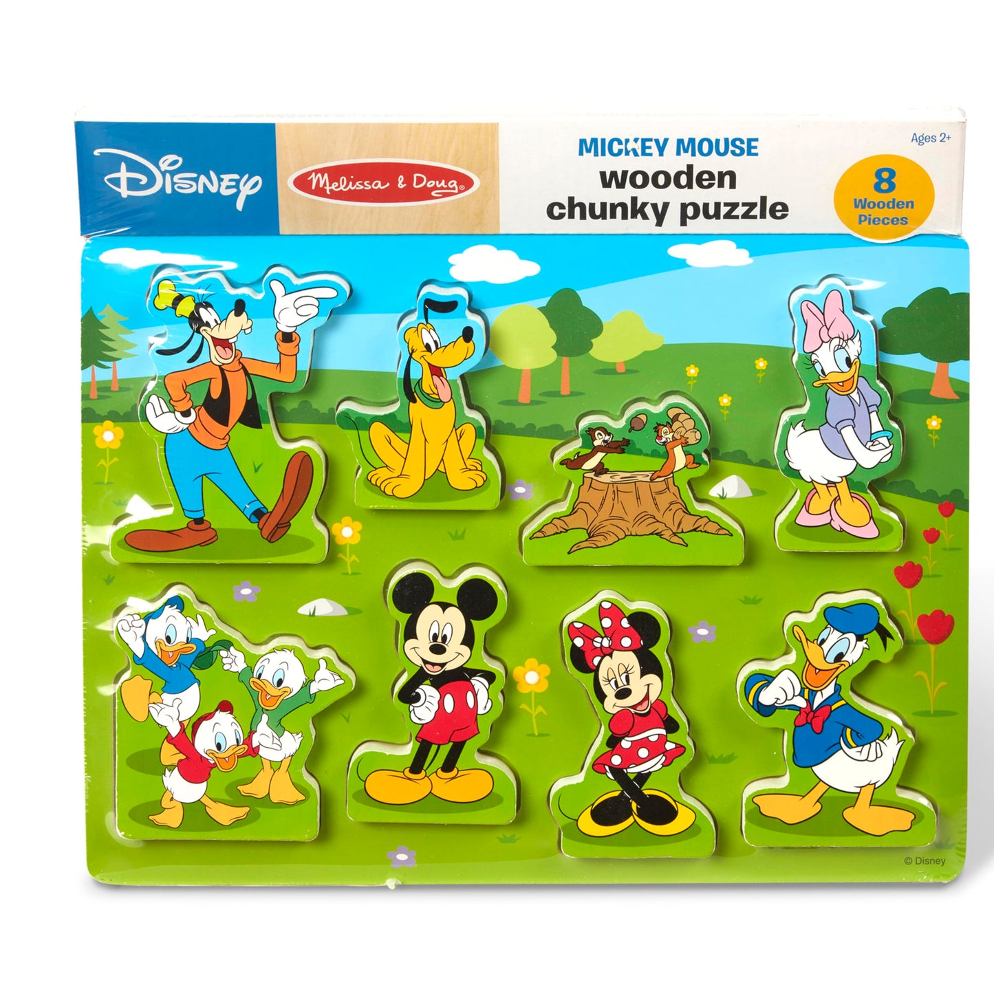 Melissa & Doug Disney Mickey Mouse Clubhouse Wooden Chunky Puzzle (8 pcs)