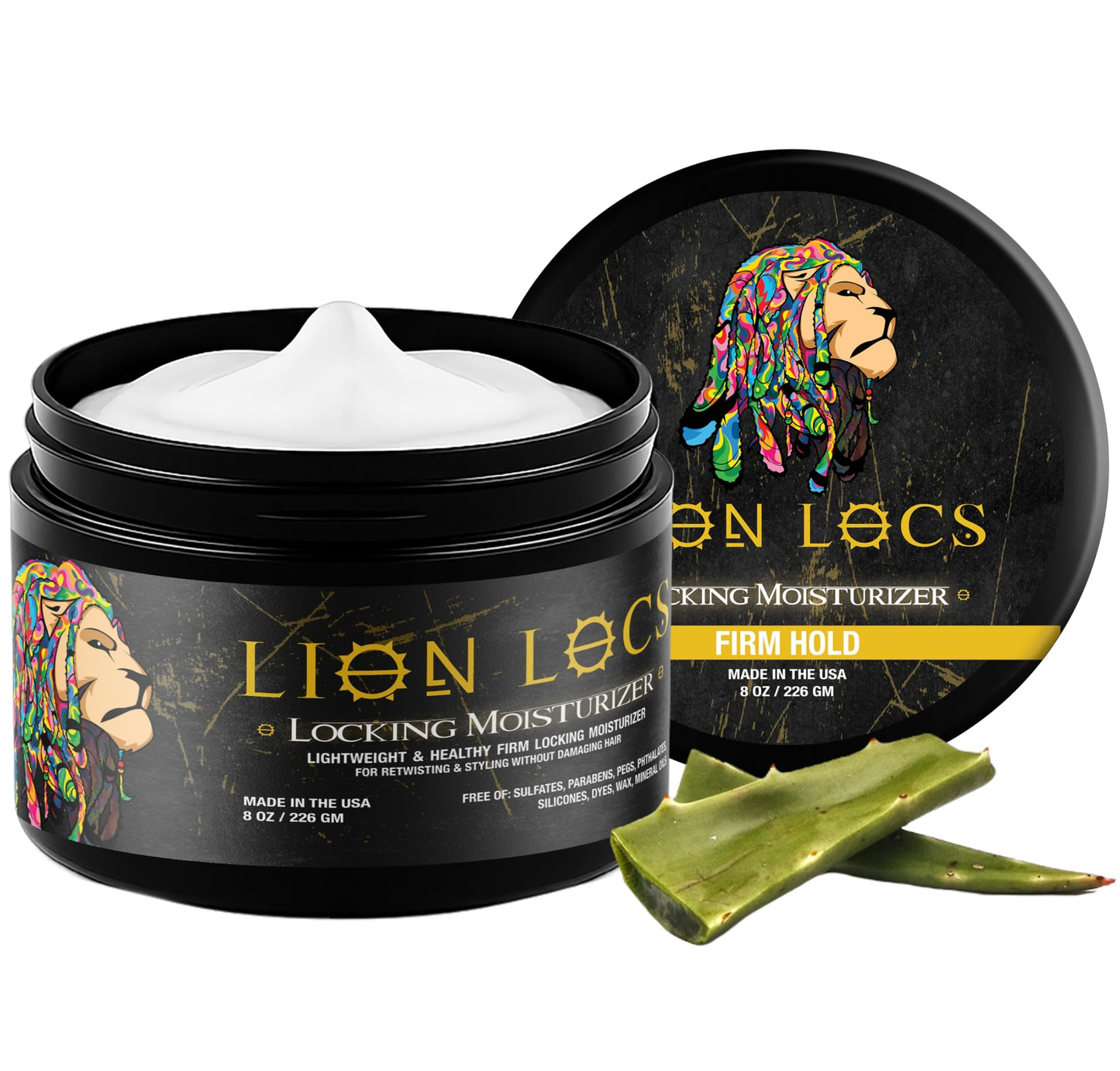 Lion Locs Hair Locking Dreads Moisturizer for Dreadlocks, Locks, Microlocs, Interlocks, Braidlocks, Braids, Fauxlocs, Twistlocks, or Sisterlocks (8oz)