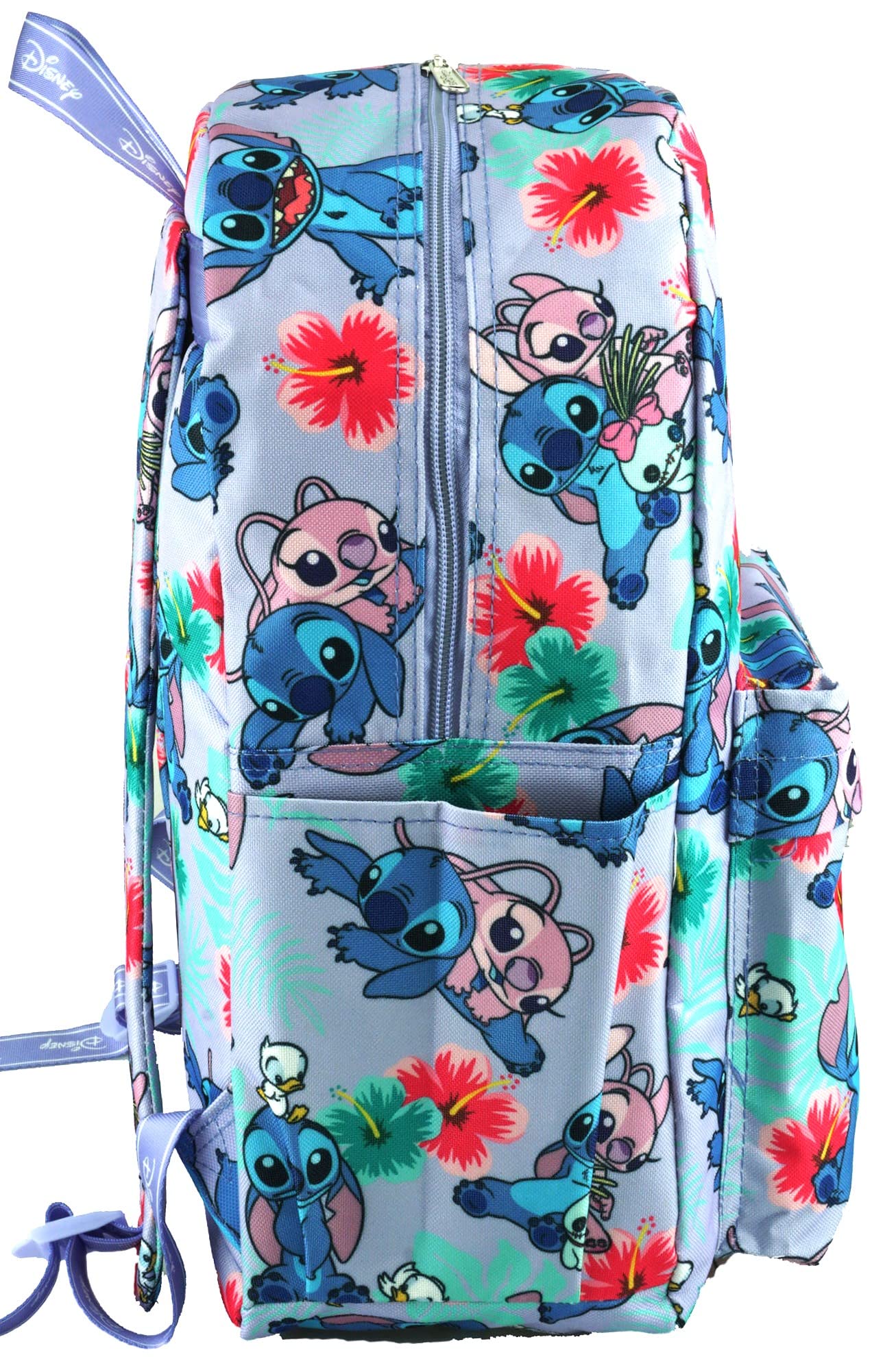 Wondapop Disney Lilo & Stitch 17 Inch Deluxe Backpack with Laptop Compartment (Lavender)
