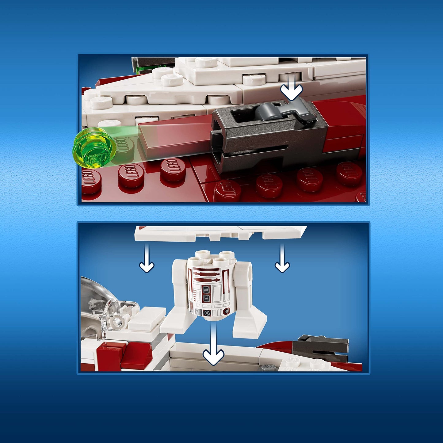 LEGO Star Wars Obi-Wan Kenobi’s Jedi Starfighter 75333 Building Set with Minifigures, Lightsaber & Clone Ship, Gift for Kids Ages 7+