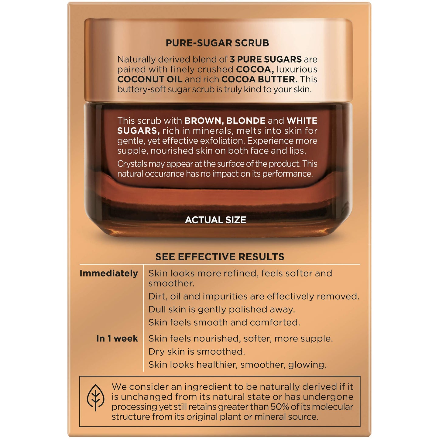 L’Oreal Paris Skincare Pure Sugar Scrub Nourish and Soften, 1.7 oz.
