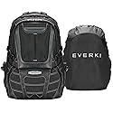 EVERKI Concept 2 Professional Laptop Backpack - Travel Backpack for Men, Laptop Bag Fits 17.3-Inch - 30L Durable Business Back Pack with Ballistic Nylon & Leather - Black (EKP133B)