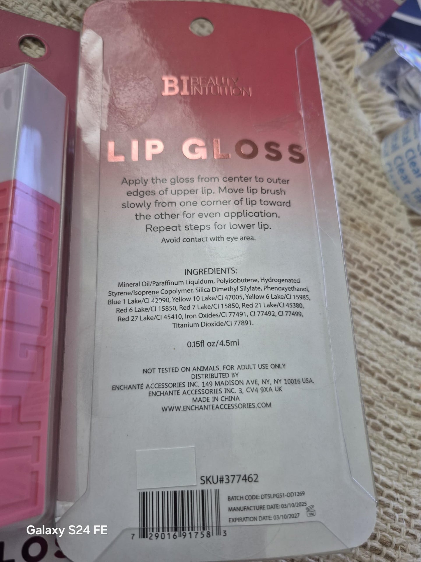 Beauty Intuition High Shine Lip Gloss, Moisturizing and Hydrating, Smooth Application, 0.15 fl oz