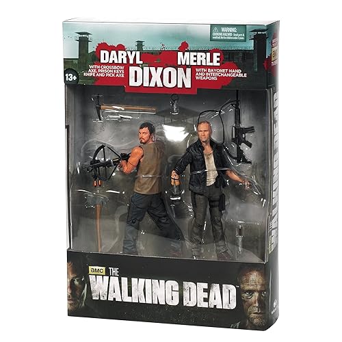 McFarlane Toys The Walking Dead TV Series 4 Dixon Brother Action Figure Playset, 2-Pack