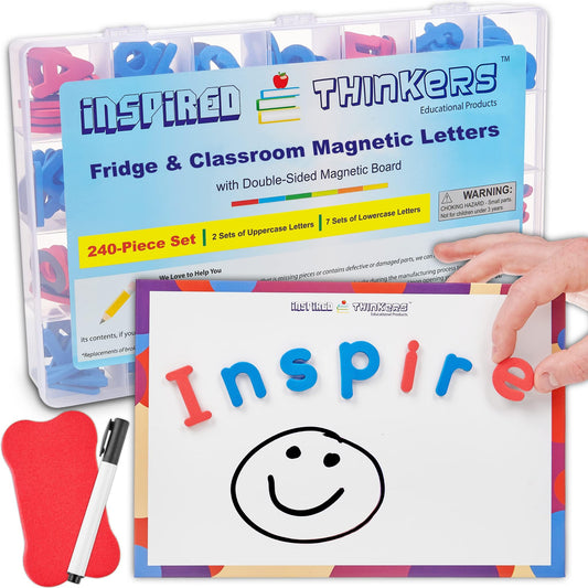 238PCS Magnetic Alphabet Letters – ABC Magnet Set for Toddlers, Educational Spelling Toy for Kids, Strong Letters for Fridge & Whiteboard