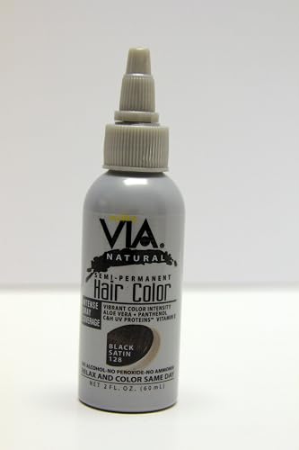 Via Hair Color-Black 2 oz.