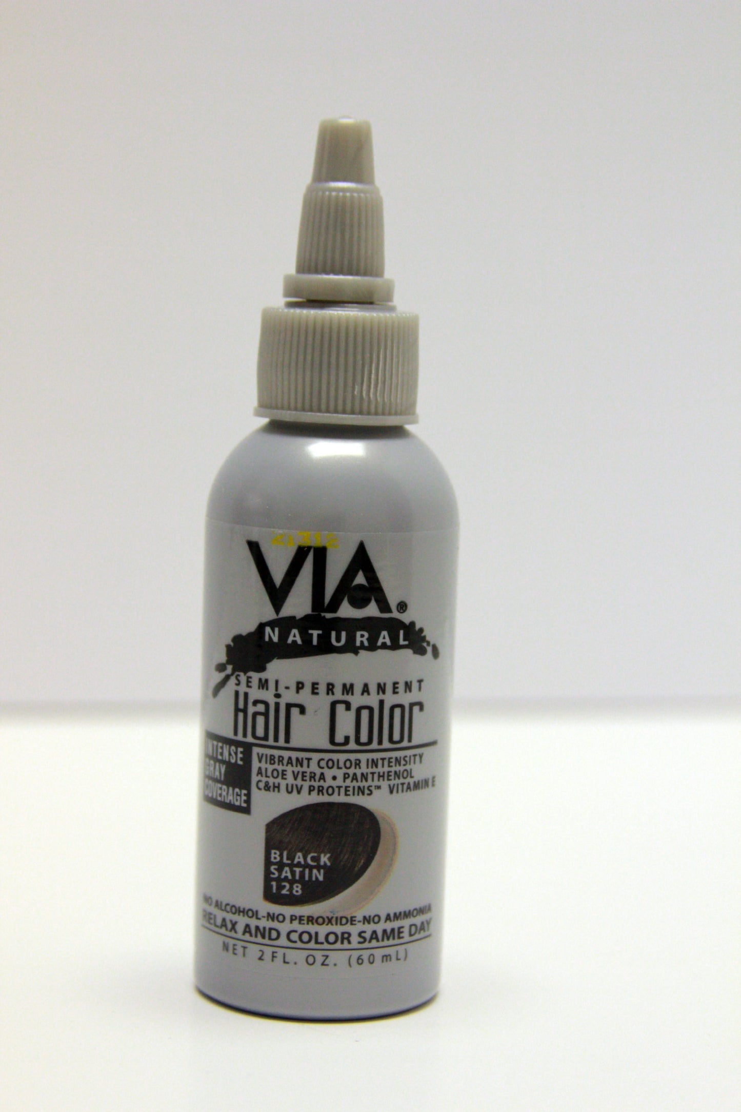 Via Hair Color-Black 2 oz.