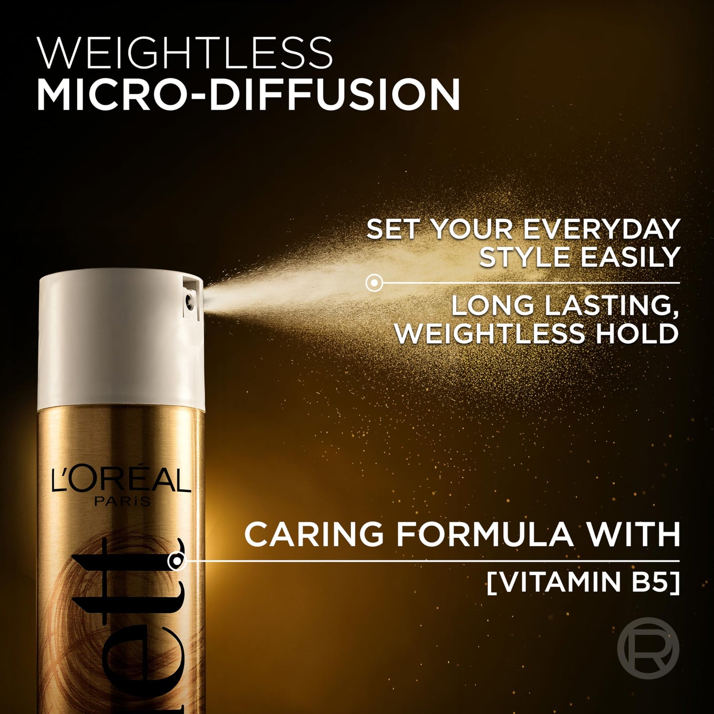 L'Oreal Paris Elnett Unscented Hairspray, up to 72-Hour Extra Strong Hold Formula with Humidity Resistant Frizz Control, Hairspray with Soft Beauty and Personal Care L'Oreal Paris