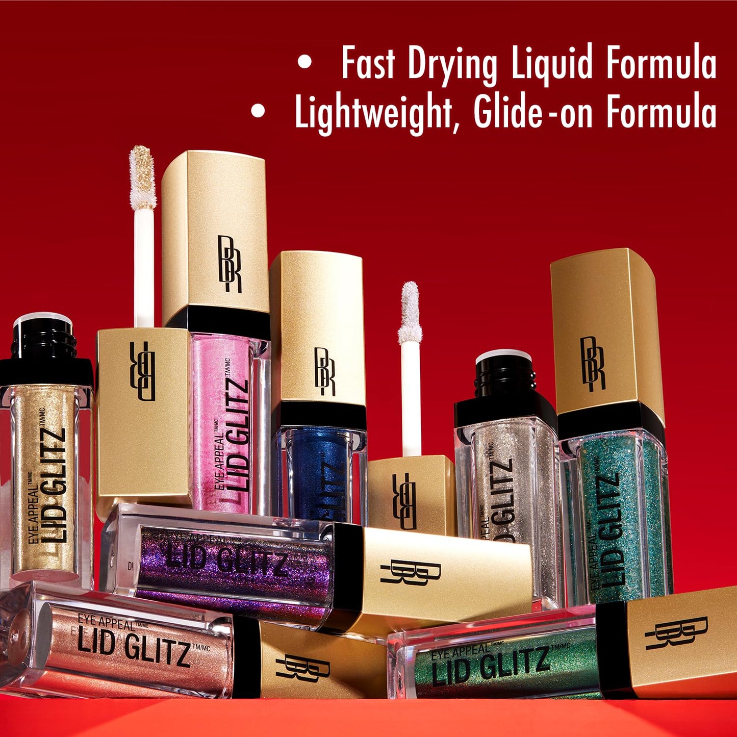 Black Radiance Eye Appeal Lid Glitz Liquid Shimmer EyeShadow, 5 Star, 0.18 Oz