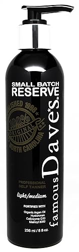 Dave’s Self Tanner Natural Light/Medium Sunless Tanning Anti-Aging Lotion. All Skin Types