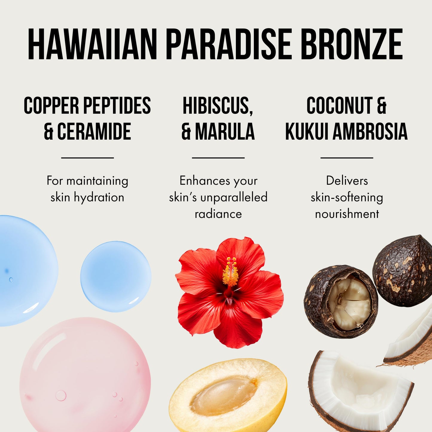 Tan Asz U Luau Gold Tanning Lotion, 500X Ultra Advanced Island Nights Black Bronzer Tanning Lotion with Hawaiian Glow Nectar, Peptides & Ceramides