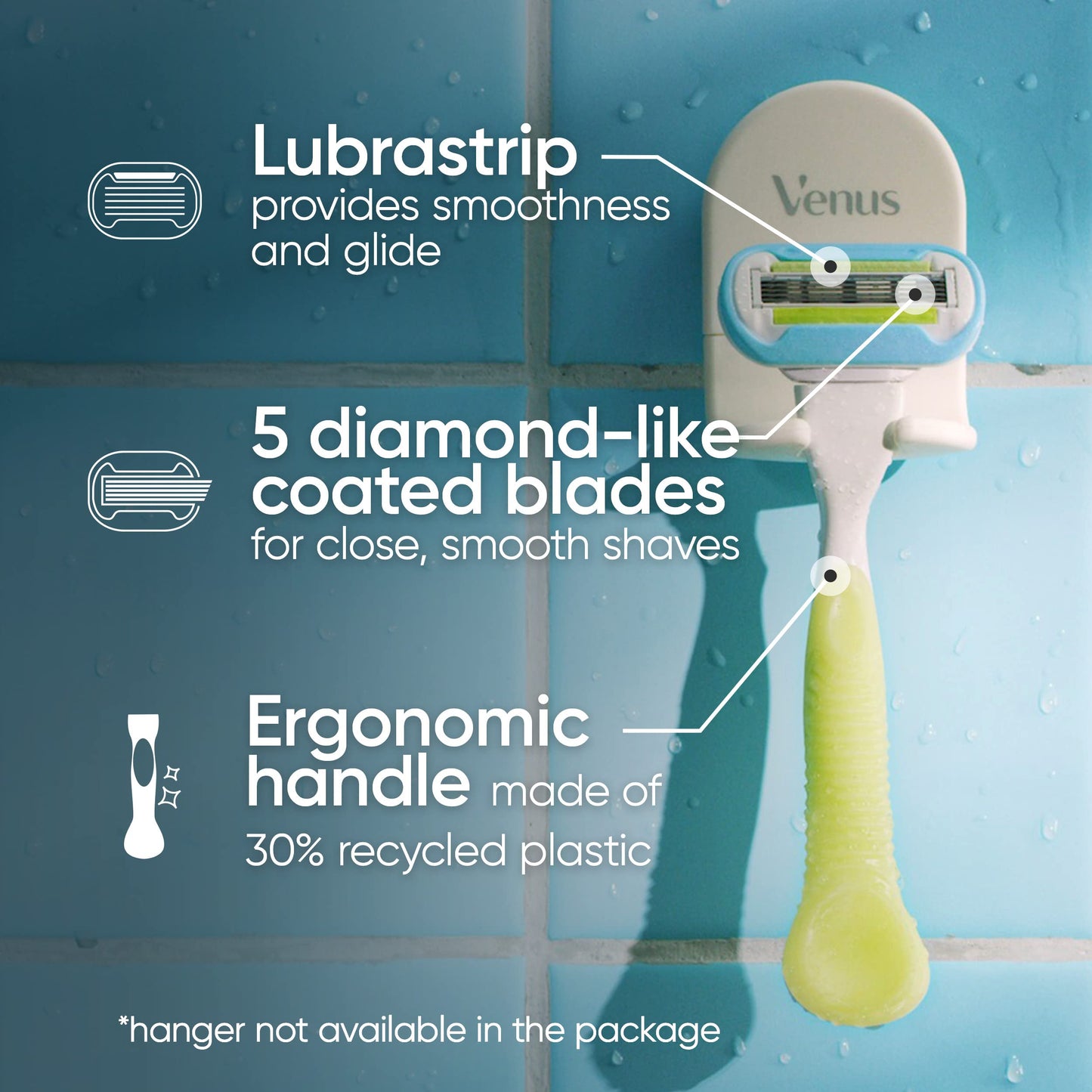 Venus Extra Smooth Women's Razor Handle + 4 Blade Refills Beauty and Personal Care Gillette Venus