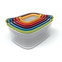 Joseph Joseph Nest Lock Plastic BPA Free Food Storage Container Set with Lockable Airtight Leakproof Lids, 12-Piece, Multi-Color