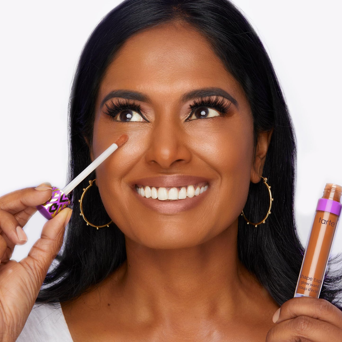 tarte shape tape glow wand - Sheer Liquid Highlighter with Mineral Pigments & Shea Butter for Hydrated Radiant Appearance, Vegan & Cruelty-Free, full