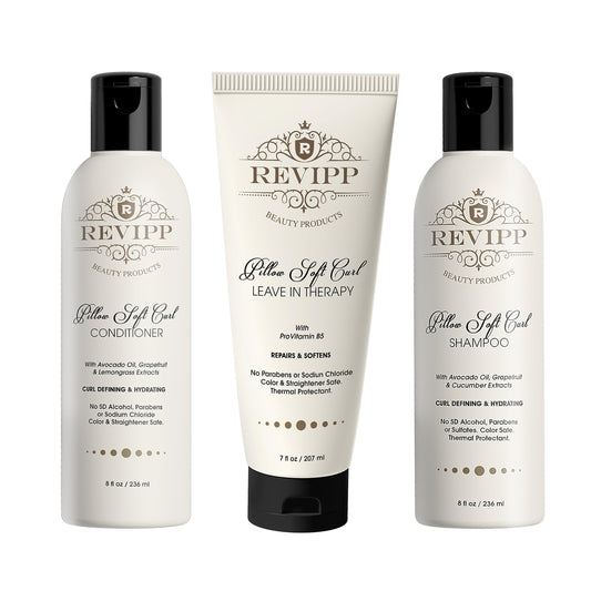 REVIPP Complete Hair Therapy Bundle: Shampoo, Conditioner & Leave-In Treatment - Restore, Strengthen, and Nourish Your Hair