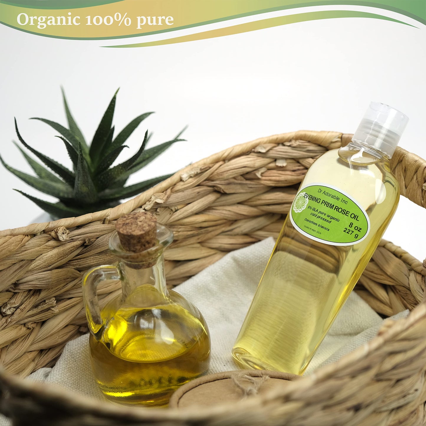 Dr Adorable - 8 oz - Evening Primrose Oil - 9% GLA Pure Organic Cold Pressed