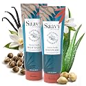 Saavy Naturals Moisturizing Body Wash for Sensitive Skin - Plant-Based & Pure with Coconut Oil, Shea Butter & Aloe Vera - Paraben-Free, Cruelty-Free