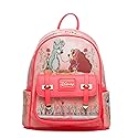 Wondapop Disney Lady And The Tramp At Tony's Restaurant 11" Vegan Leather Fashion Mini Backpack