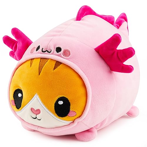 JOYIN Axolotl Plush Toy, Kawaii Axolotl Cat Plush Toy, 11" Soft Plushie, Cute Stuffed Animal Pillow for Kids and Adults, Birthday Gift for Boys and…