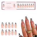 Kiara Sky Press On Nails | XPRESS PRO 100% Acrylic Nails | 30-Piece Kit Includes Nail Glue, Cuticle Pusher, File & Prep Pad | Coffin Medium - Moo Out Beauty & Personal Care KIARA SKY