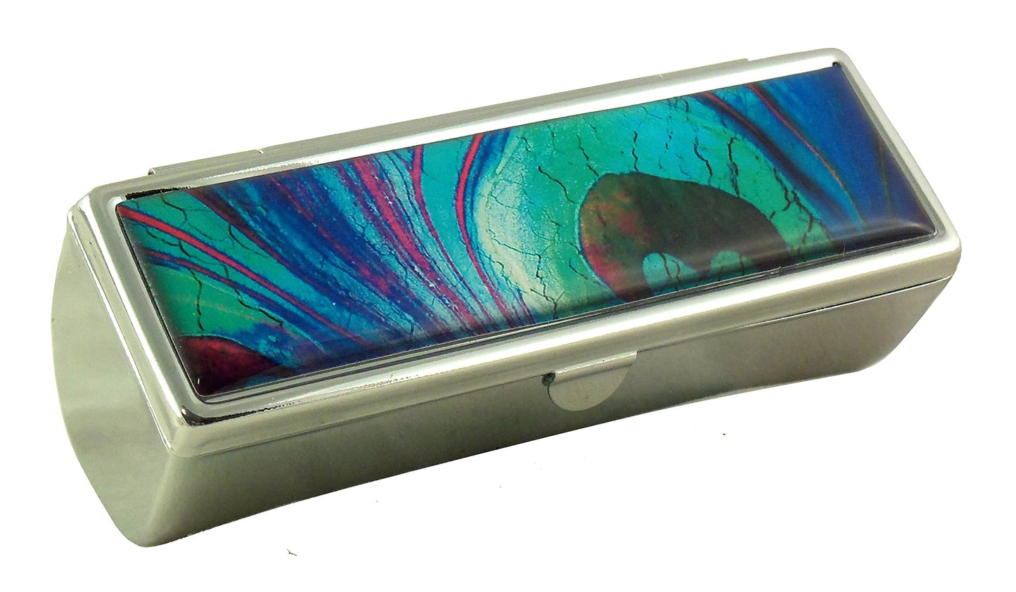 Houder Designer Lipstick Case with Mirror for Purse - Decorative Lipstick Holder with Gift Box - Velvet Lined - Protect Your Lipsticks in Style