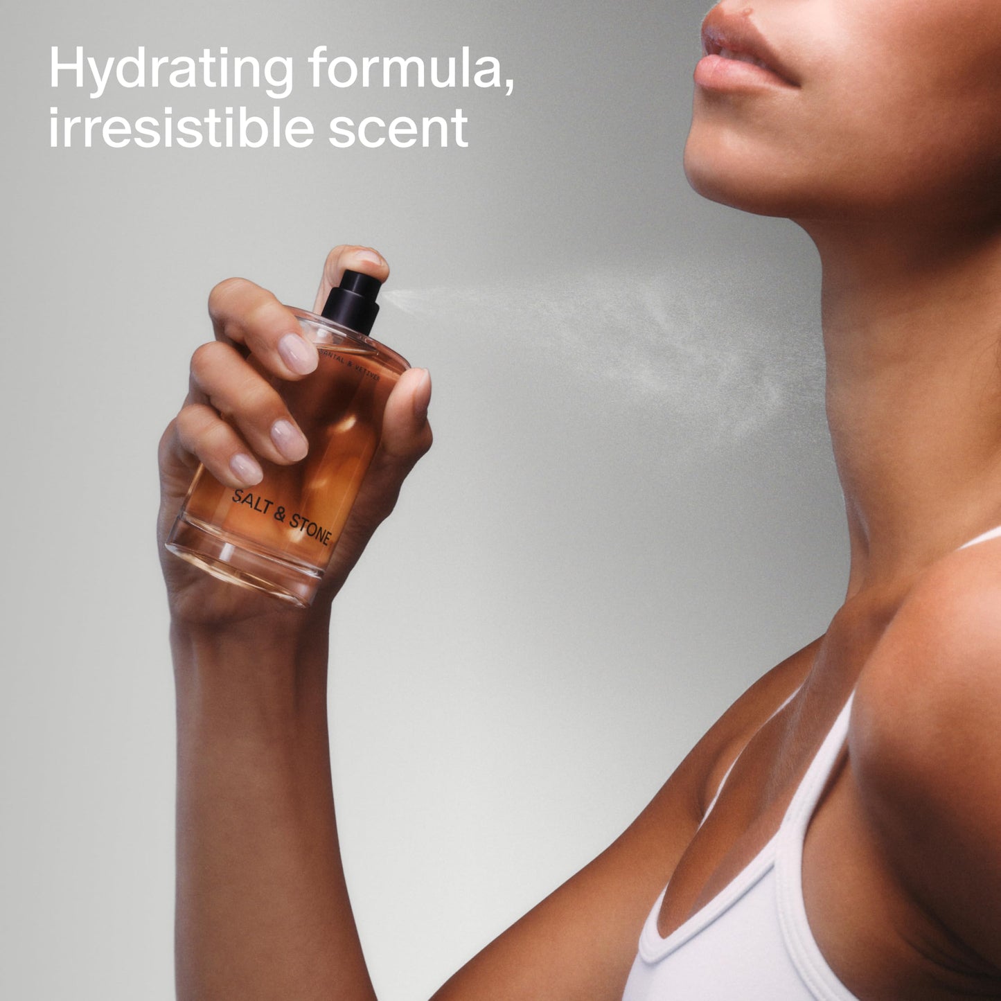 Salt & Stone Body Mist | Saffron & Cedar | Skincare Infused Hair & Body Spray for Women and Men | Hydrating Fragrance with Glycerin and Red Algae | Beauty and Personal Care Salt & Stone
