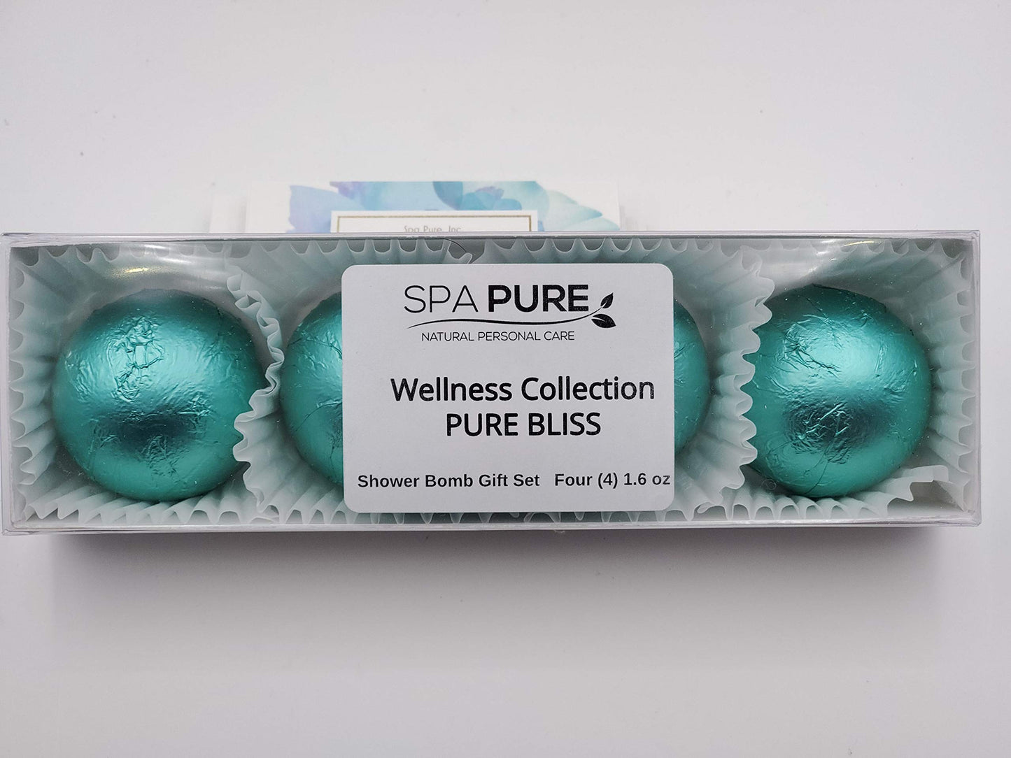 Spa Pure Pure Bliss Aromatherapy Shower Steamers Bombs - Shower Bombs with Essential Oils - Unisex Bath Melts - Self Care and Relaxation Shower…