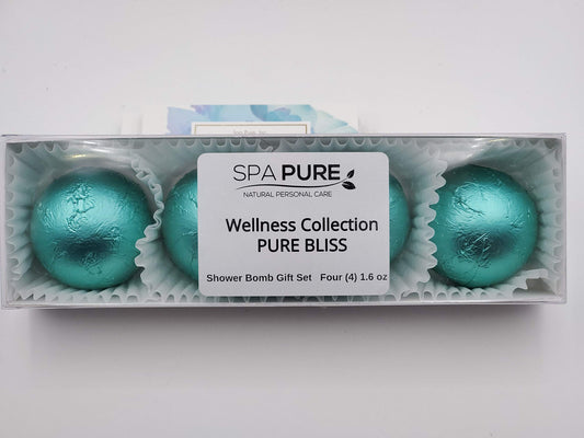 Spa Pure Pure Bliss Aromatherapy Shower Steamers Bombs - Shower Bombs with Essential Oils - Unisex Bath Melts - Self Care and Relaxation Shower…