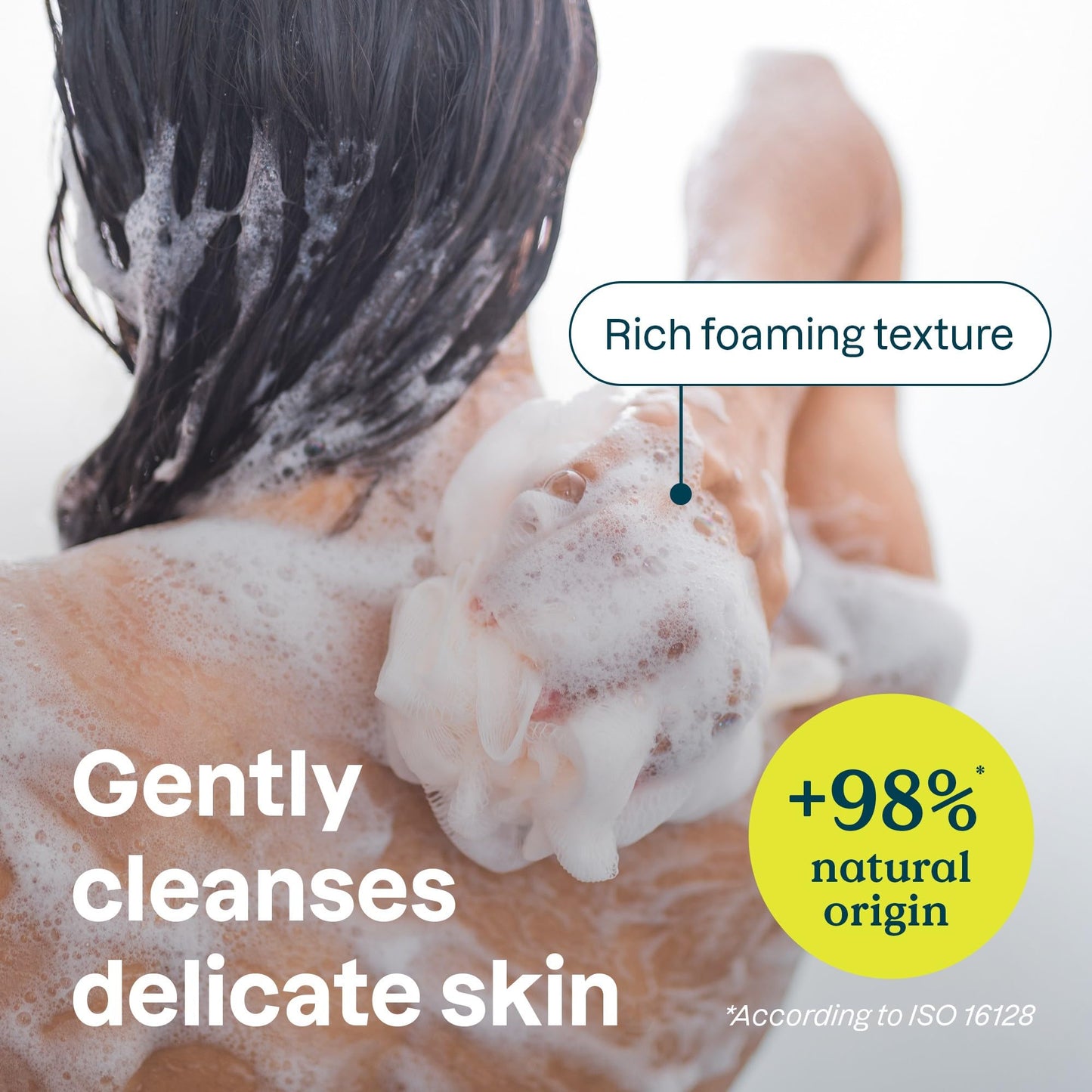 ATTITUDE Body Wash for Sensitive Skin, EWG Verified Shower Gel, Soothing Oat, Dermatologically Tested, Plant and Mineral-Based, Vegan Personal Care