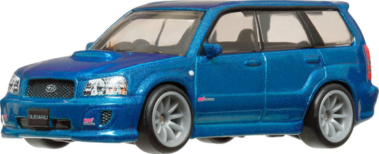 Hot Wheels Premium Car Culture Collectible Toy Car, 1:64 Scale Die-Cast Subaru Forester STI, Modern Classics Vehicle with Real Riders Tires