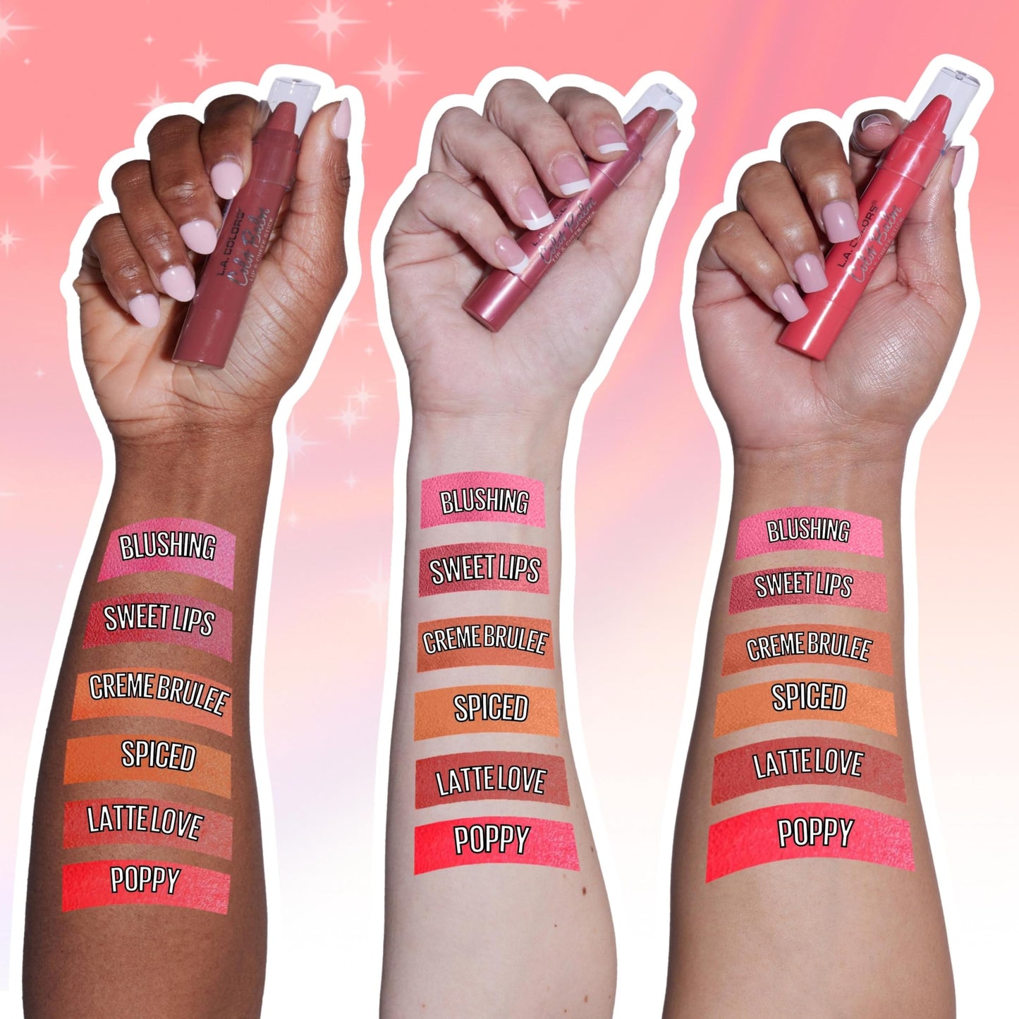 L.A. COLORS Color Balm - Lip & Cheek Stick, Spiced CCL704