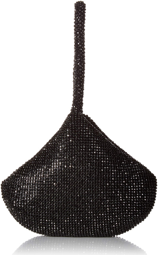 Jessica McClintock Staci Mesh Wristlet Pouch, Black Fashion Jessica McClintock