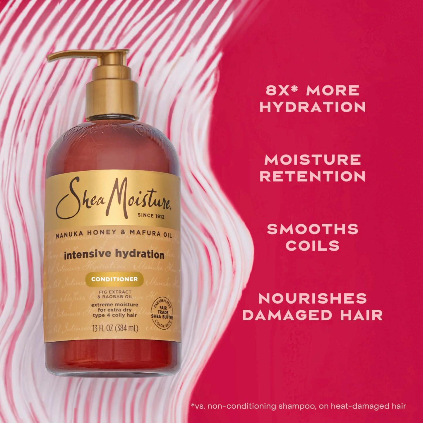 SheaMoisture Intensive Hydration Conditioner Manuka Honey and Mafura Oil for Dry, Damaged Hair Deep Moisturizing Conditioner 13 oz Beauty and Personal Care Shea Moisture