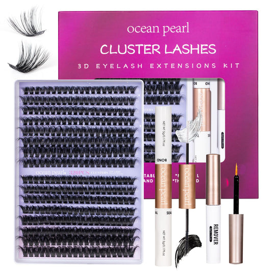 Ocean Pearl Lash Clusters 320pcs 3D Thick Lash Clusters kit 60D+80D Lashes,Eyelashes,Lash Extension Kit,Eyelash Clusters with lash Beauty and Personal Care Ocean Pearl Default Title