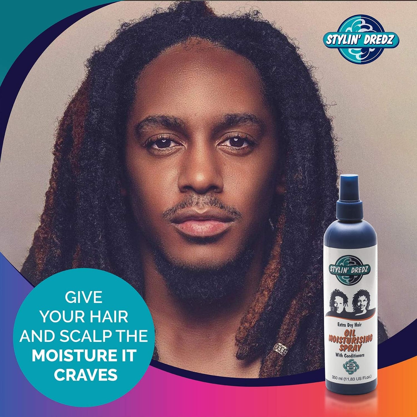 Stylin Dredz Moisture Splash Conditioning Braid Spray and Dreadlock Moisturizer Spray - 350 ml Single