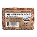 By Natures 100% Natural African Black Soap With Coconut Oil 3.5 Oz (Pack of 1)