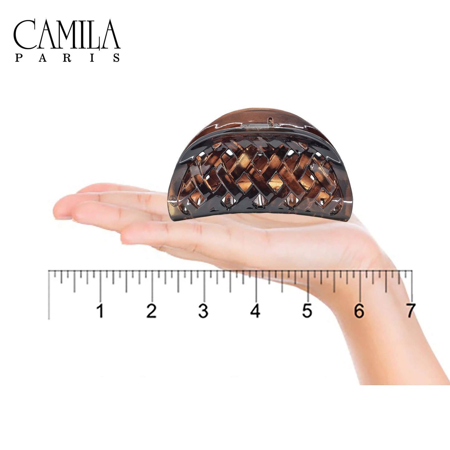 Camila Paris CP1807 French Hair Clip for Women Thick Hair for Long Curly Wavy Hair, Girls Hair Claw Clips Jaw, Durable Styling Big Claw Clip for Thick