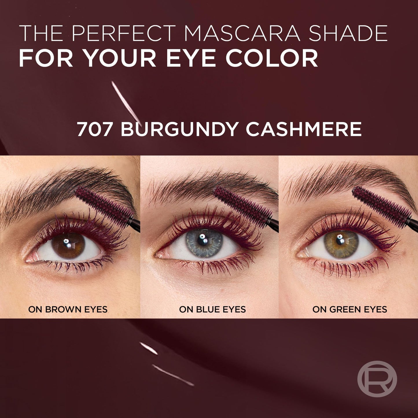 L'Oreal Paris Voluminous Panorama Chromatic Mascara, Volumizing and Lengthening Burgundy Mascara, Longwear, Smudge-Resistant and Washable, 707 Beauty and Personal Care L'Oreal Paris
