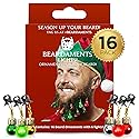 Beardaments Beard Lights - Light-Up Beard Ornaments for Men - Colorful Christmas Beard Baubles with Easy Clip Attachment - Funny Christmas Ornaments