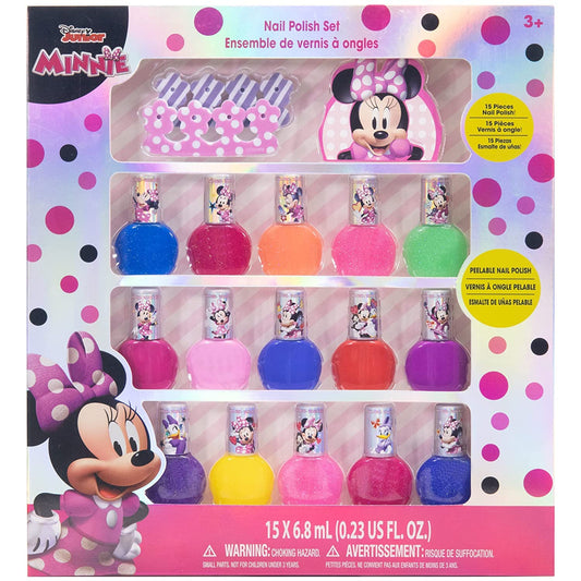 Townley Girl-Disney Minnie Mouse|The Top Nail Saloon for Kids|Non toxic,Glittery,Opaque,Water Based,Quick Dry,PeelOff NailPolish Kit|Perfect Beauty & Personal Care Townley Girl