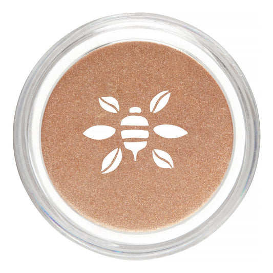 Honeybee Gardens PowderColors, Clean Mineral Eye Shadow in Satin Sheets, Pale Sparkly Peach With Gold Highlights, Versatile, Portable,